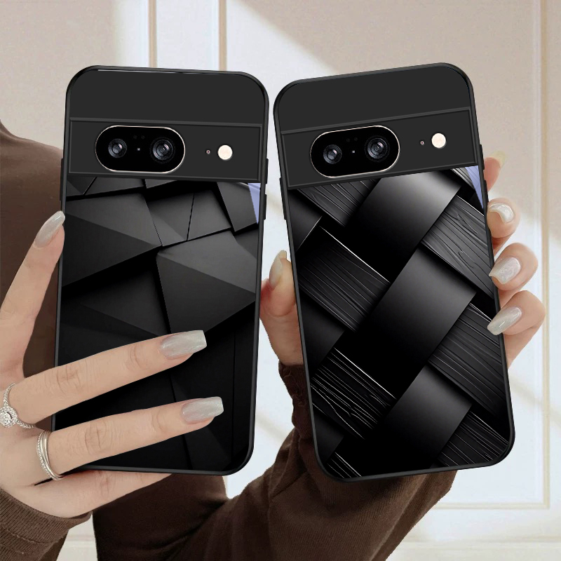 Phone Cases Pixel 10 - Dunkle geometrische Textur für Google Pixel