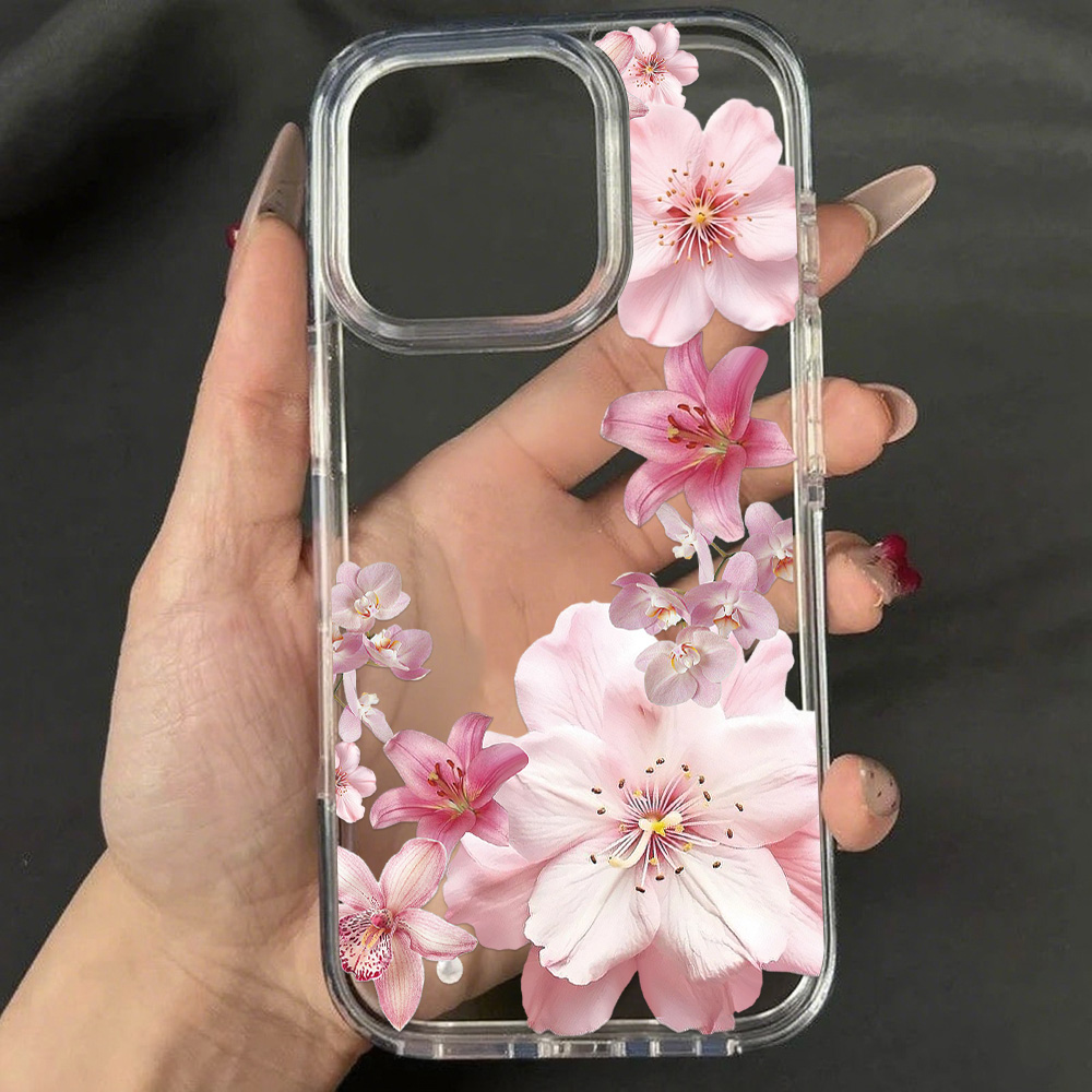 Phone Cases Unique - Rosa Lilie Blume Handyhülle für iPhone