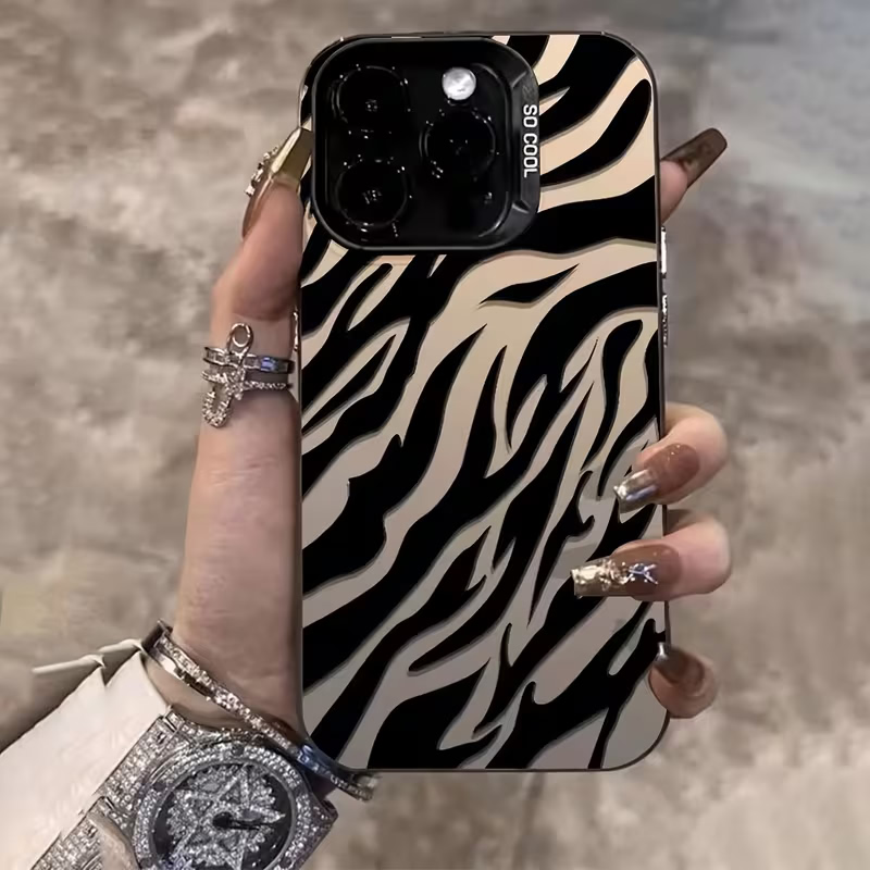 Phone Cases Unique - Zebra-Muster Schwarze Fortschrittliche IMD Stoßfeste Hülle