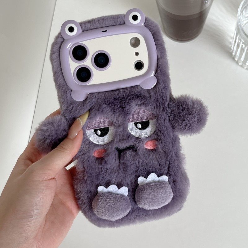 Phone Cases Iphone 16 Pro - Niedliche Cartoon-Handyhüllen mit lustigem Schlafgesicht für