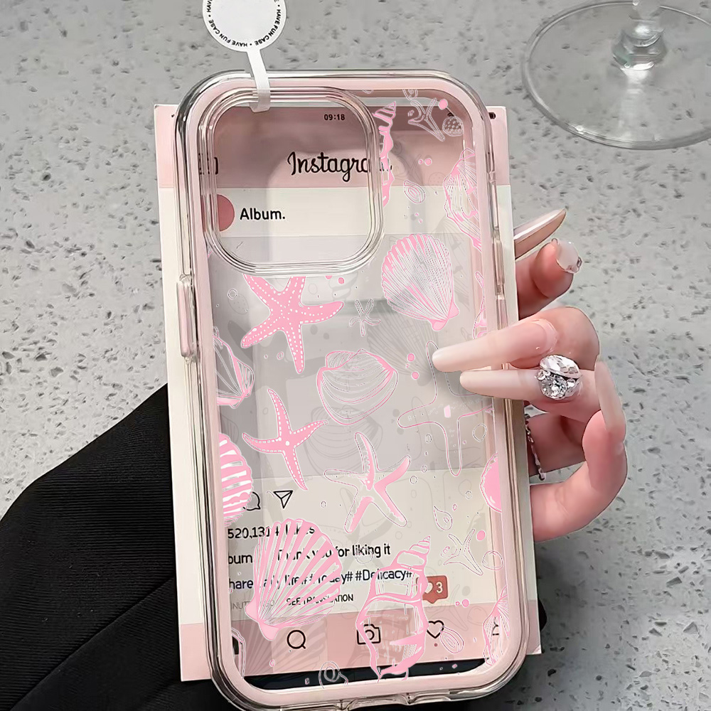 Phone Cases Pink - Sommerliche rosa Muschel-Handyhülle für iPhone 17