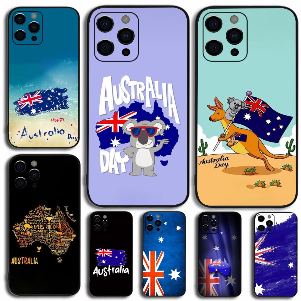 Phone Cases Australia - Australien Flagge Karte Handyhülle für Apple