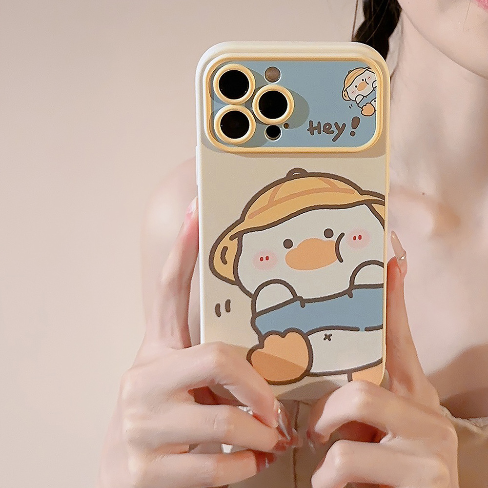 Phone Cases Korean - Koreanische Cartoon Gelbe Ente Handyhülle für