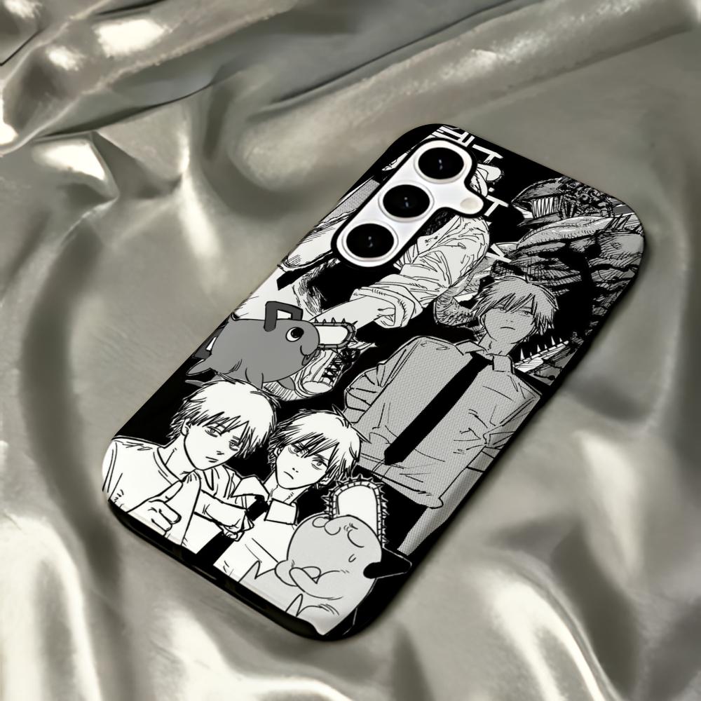 Phone Cases Men - Anime Chainsaw Man Muster Trendige Handyhülle