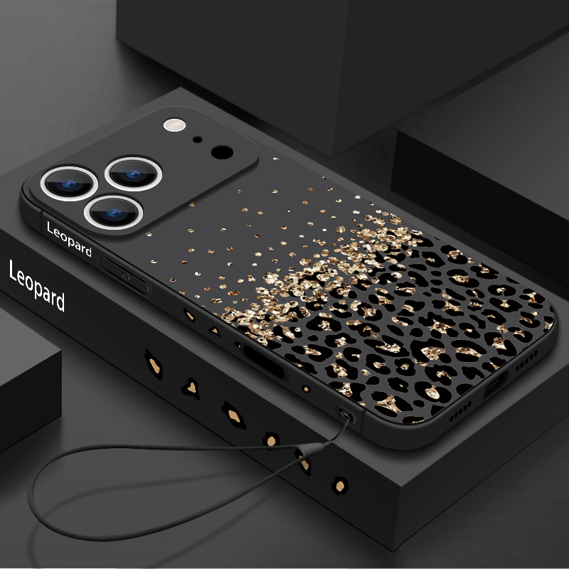 Phone Cases Unique - Leopardenmuster-Schlüsselband-Handyhülle für iPhone 17 Pro Max