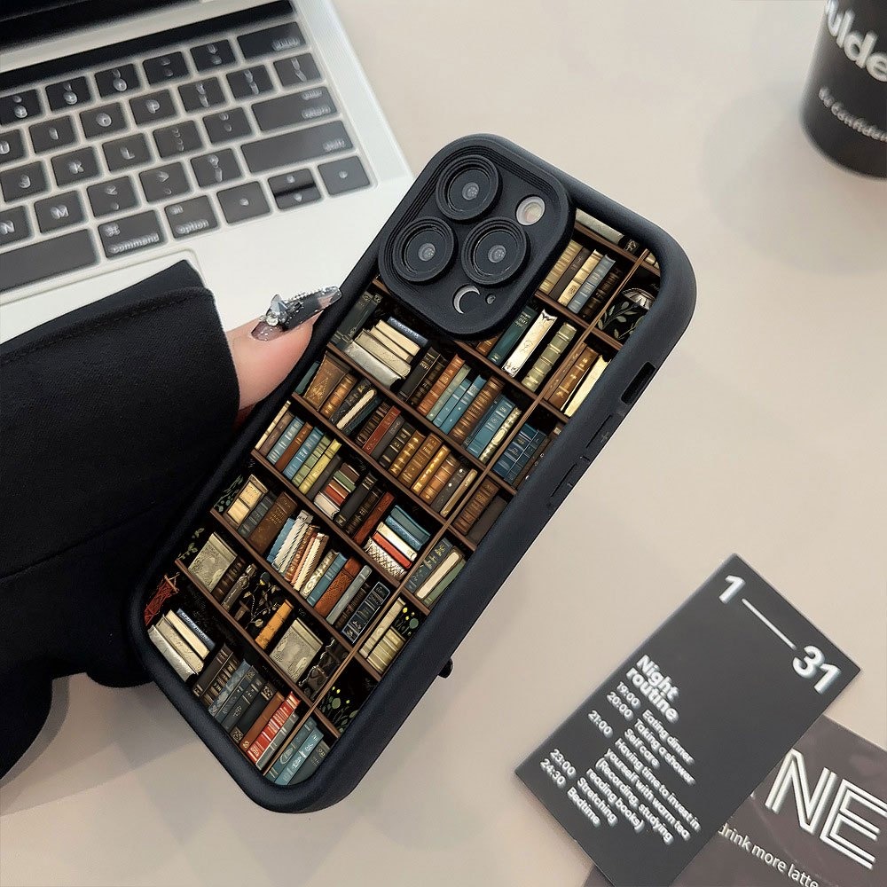 Phone Cases Unique - Bücherregal-Design Handyhülle für iPhone 17 11