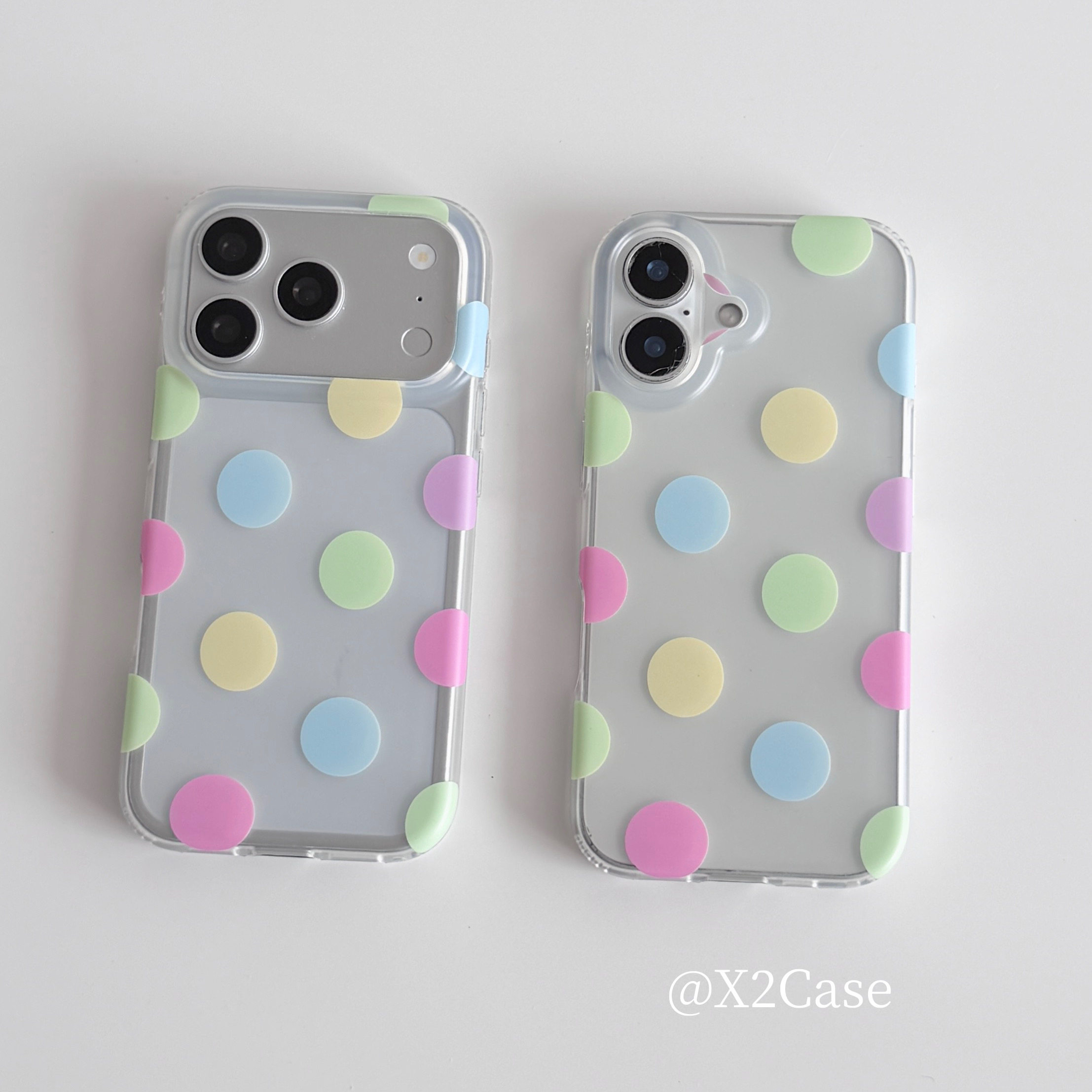 Phone Cases Korean - Korea Ins Bunte Polka Dots Matte