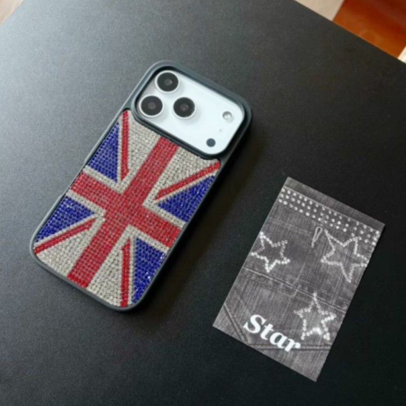 Phone Cases London - Union Jack Strass-Handyhülle für iPhone 18