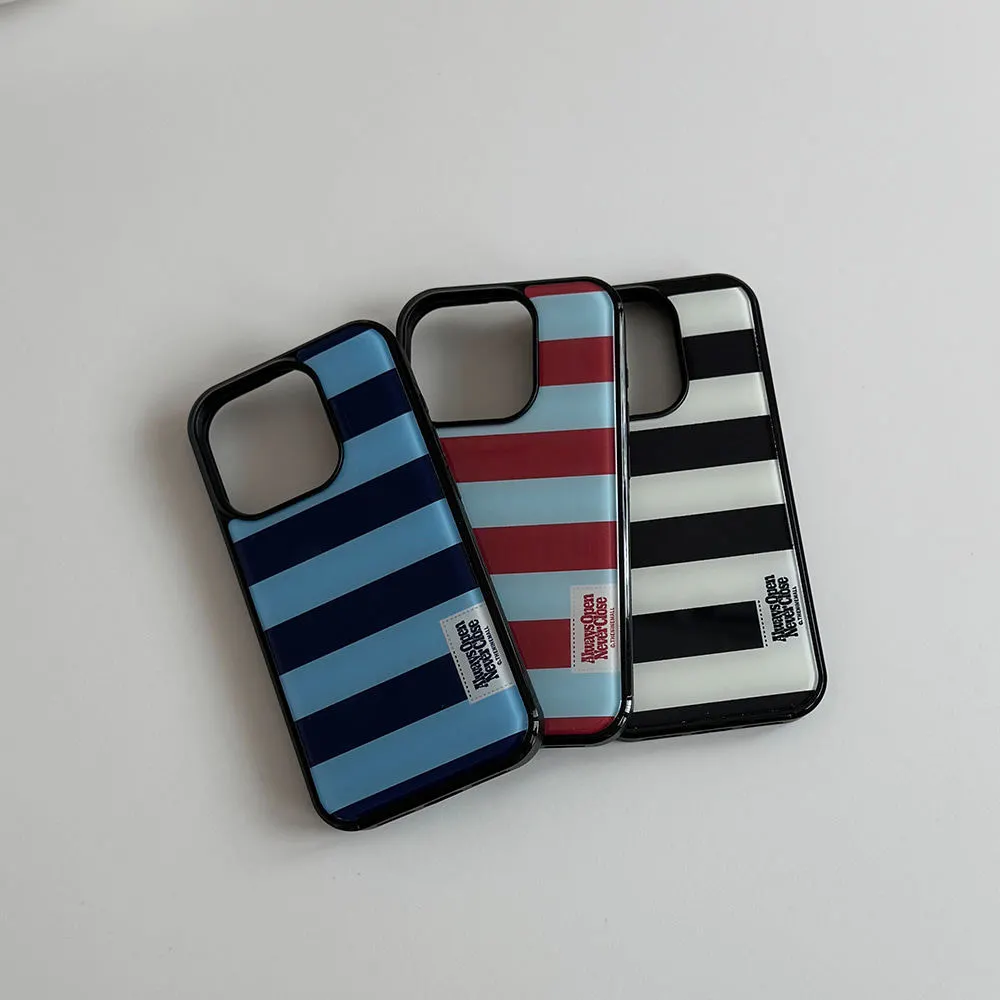 Phone Cases Korean - Koreanische Ins Sommer Vollbild Bunte Streifen