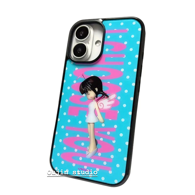 Phone Cases Korean - Koreanische Ins Polka Dots Engel-Mädchen Handyhülle