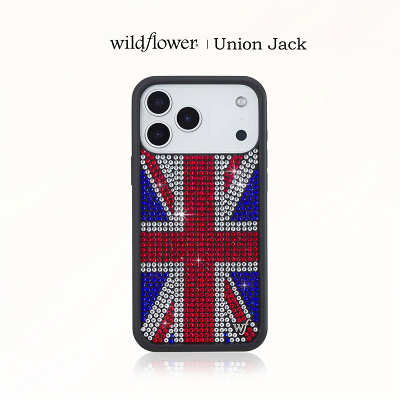 Funkelnde Strass-Union-Jack-Bl – Phone Cases London Bewertung und Preis
