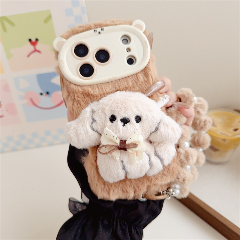 3D-Cartoon-Bowknot-Welpen-warm – Phone Cases Iphone 11 Bewertung und Preis