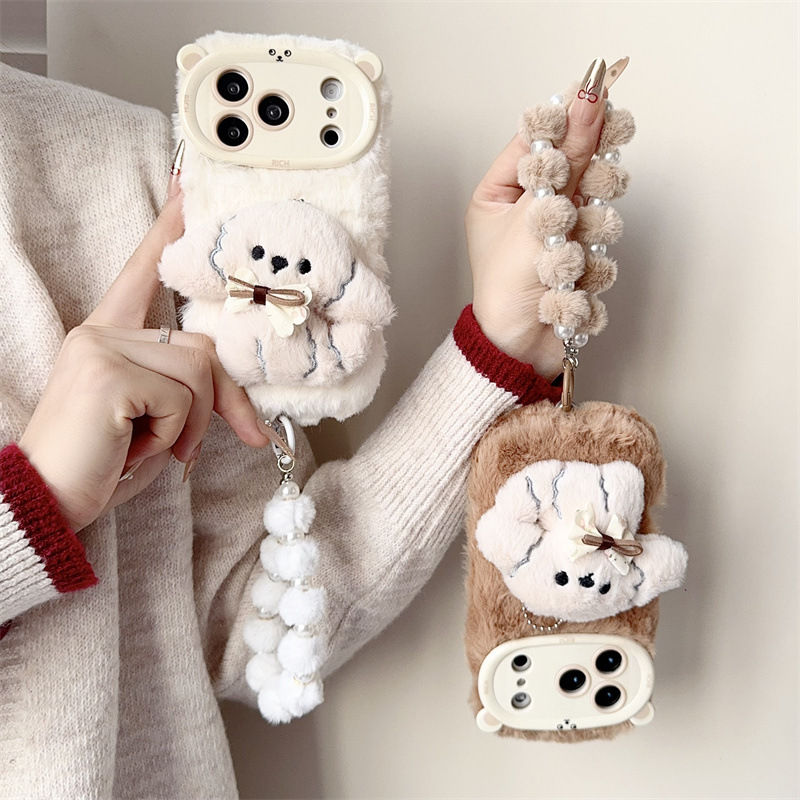 3D-Cartoon-Bowknot-Welpen-warm – Phone Cases Iphone 11 Bewertung und Preis