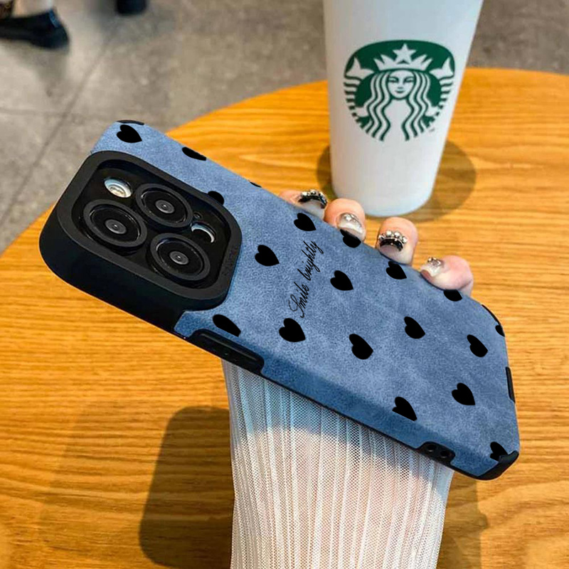 Neue Luxuriöse Schwarze Herzfö – Phone Cases Unique Bewertung und Preis
