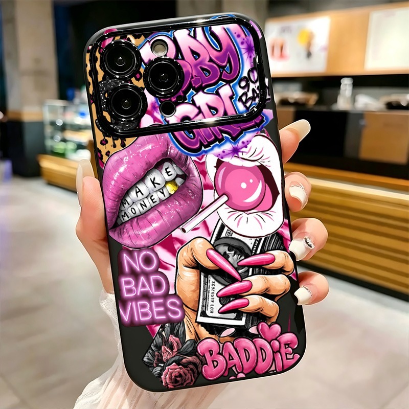 Hip-Hop Rosa Lippen Baby Girl  – Phone Cases Pink Bewertung und Preis