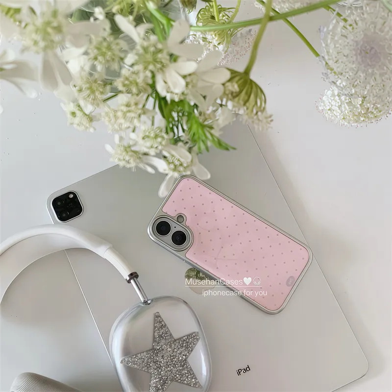 Koreanische Ins Creme Rosa Pol – Phone Cases Pink Bewertung und Preis