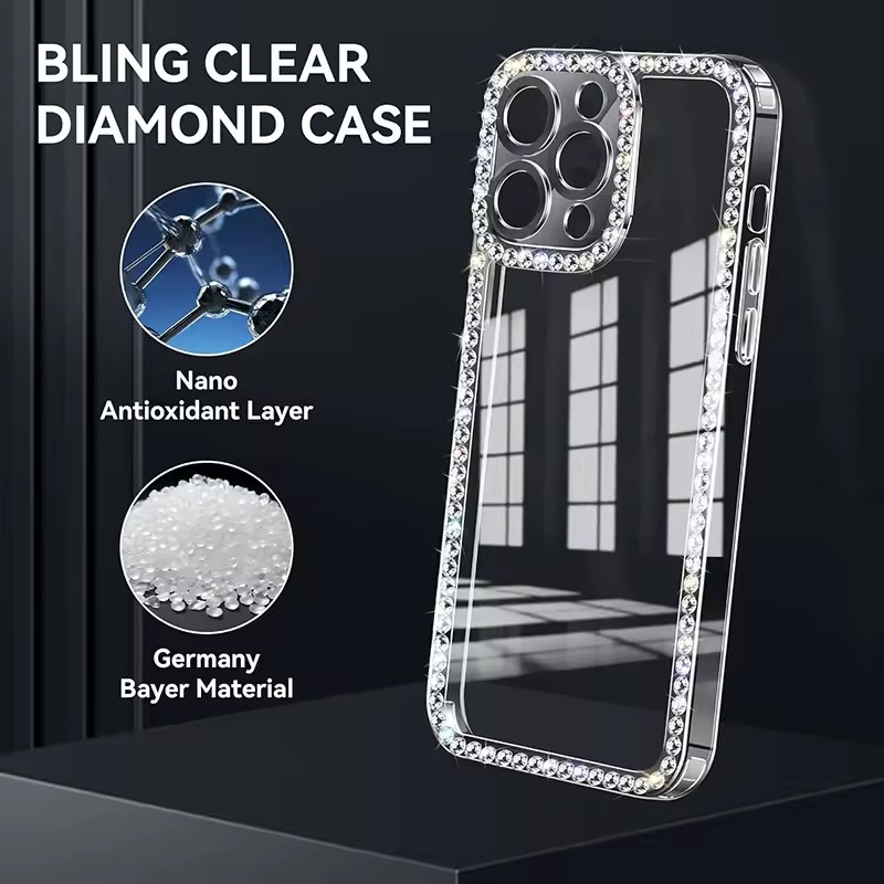 Glitzer Bling Diamond Clear Ha – Phone Cases Loopy Bewertung und Preis
