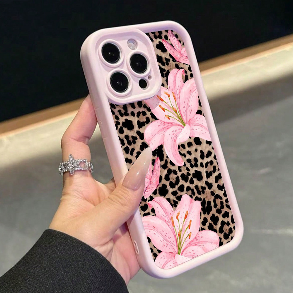Rosa Schleife Lilie Blume Leop – Phone Cases Pink Bewertung und Preis