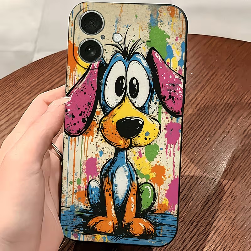 Graffiti-Farbige Welpen-TPU-Ha – Phone Cases Iphone 11 Bewertung und Preis