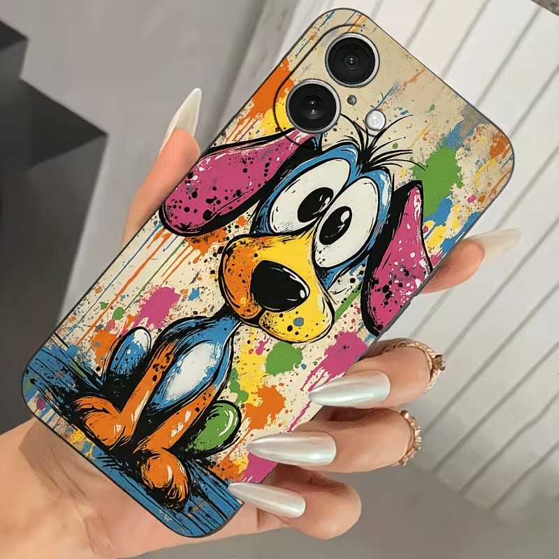 Graffiti-Farbige Welpen-TPU-Ha – Phone Cases Iphone 11 Bewertung und Preis