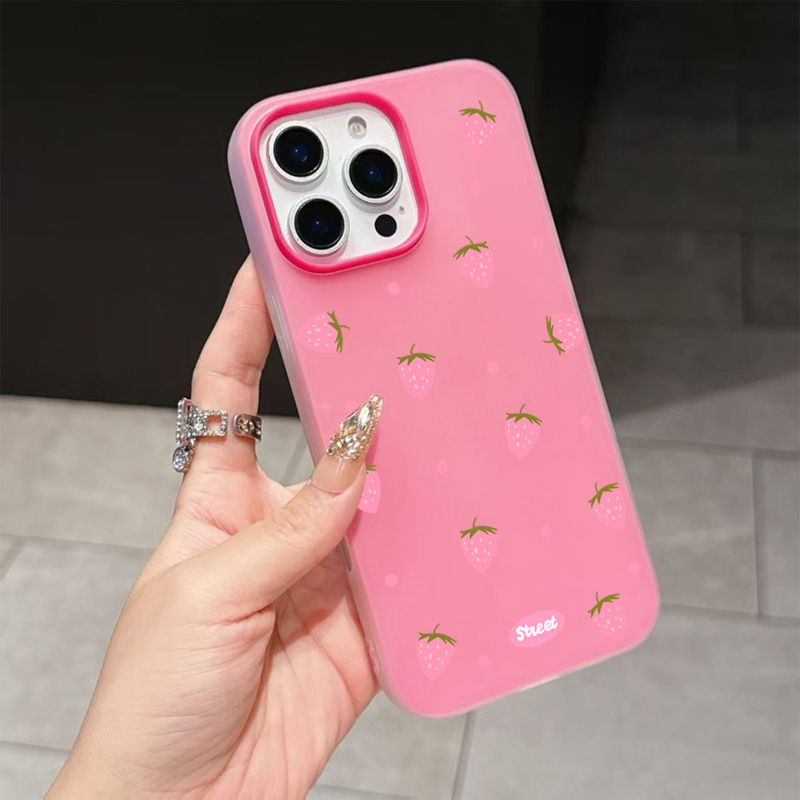 Süße rosa Handyhülle mit Erdbe – Xiaomi Redmi Note 14 Bewertung und Preis