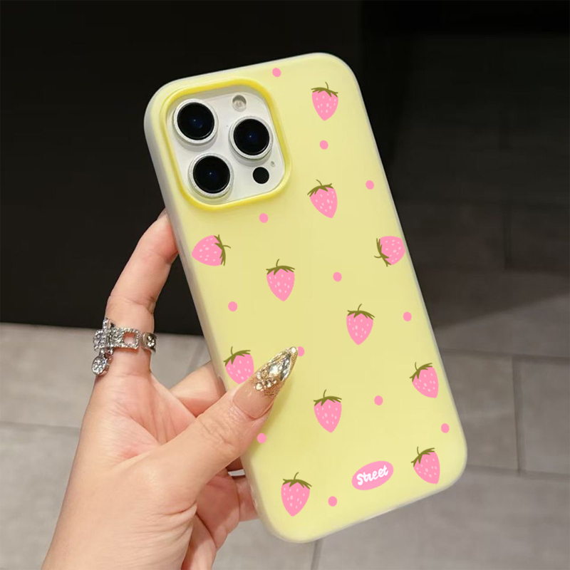 Süße rosa Handyhülle mit Erdbe – Xiaomi Redmi Note 14 Bewertung und Preis
