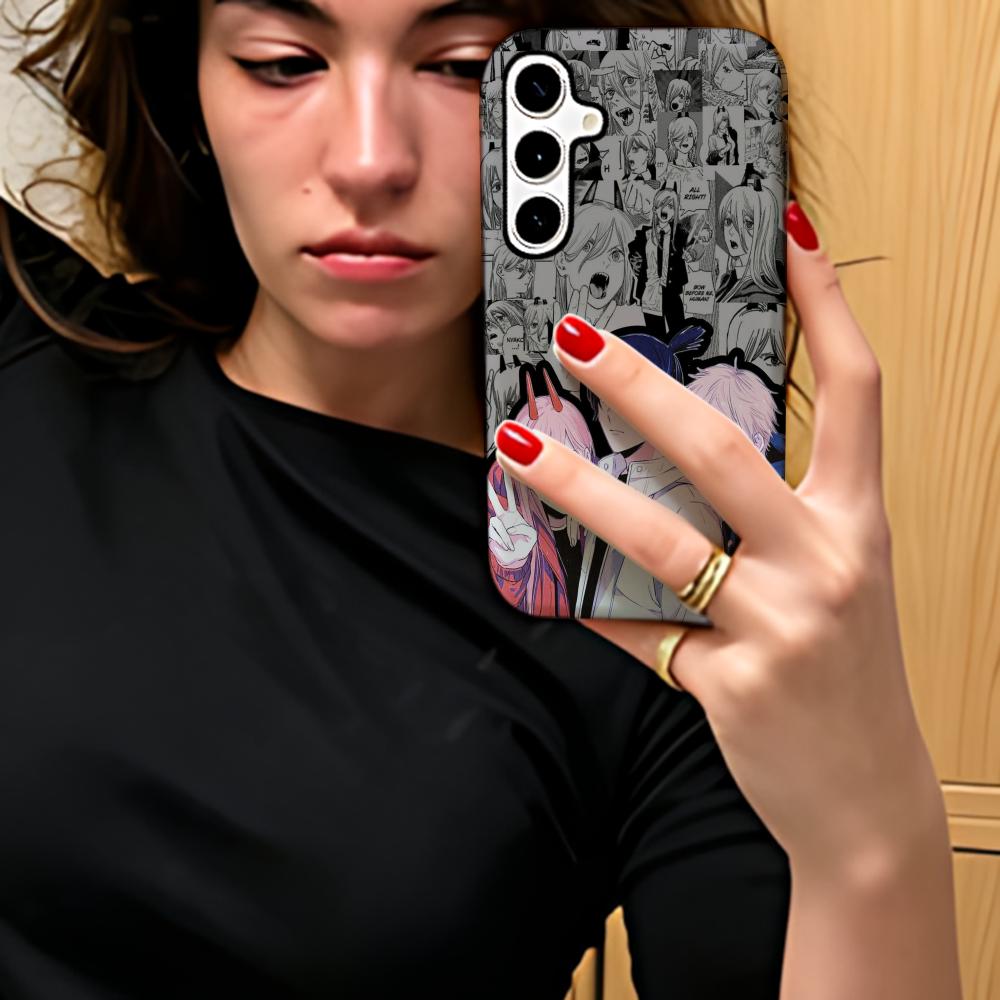 Anime Chainsaw Man Muster Tren – Phone Cases Men Bewertung und Preis