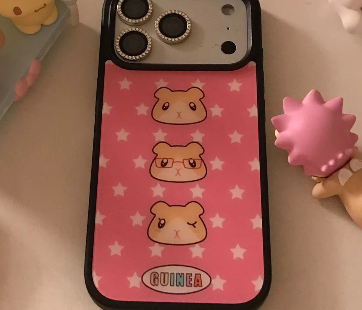 Cartoon Pink Star Meerschweinc – Phone Cases Pink Bewertung und Preis