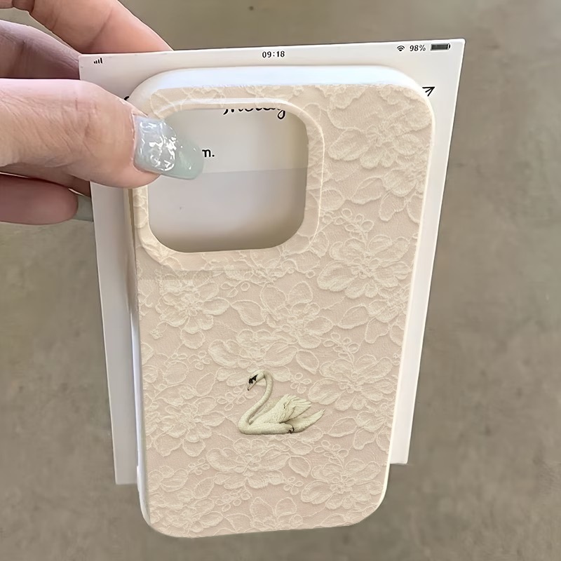 Spitzenmuster Schwan Lychee Te – Phone Cases Iphone 11 Bewertung und Preis