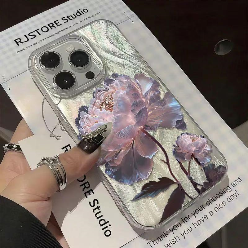 Rosa Pfingstrosen-Lotus-Muster – Phone Cases Pink Bewertung und Preis