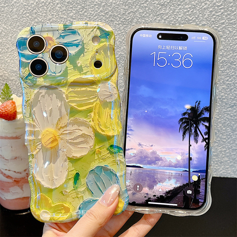 Modische Ölgemälde-Blumen Well – Phone Cases Unique Bewertung und Preis