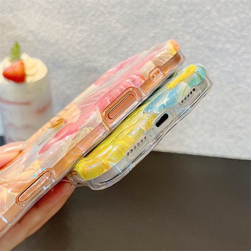 Modische Ölgemälde-Blumen Well – Phone Cases Unique Bewertung und Preis